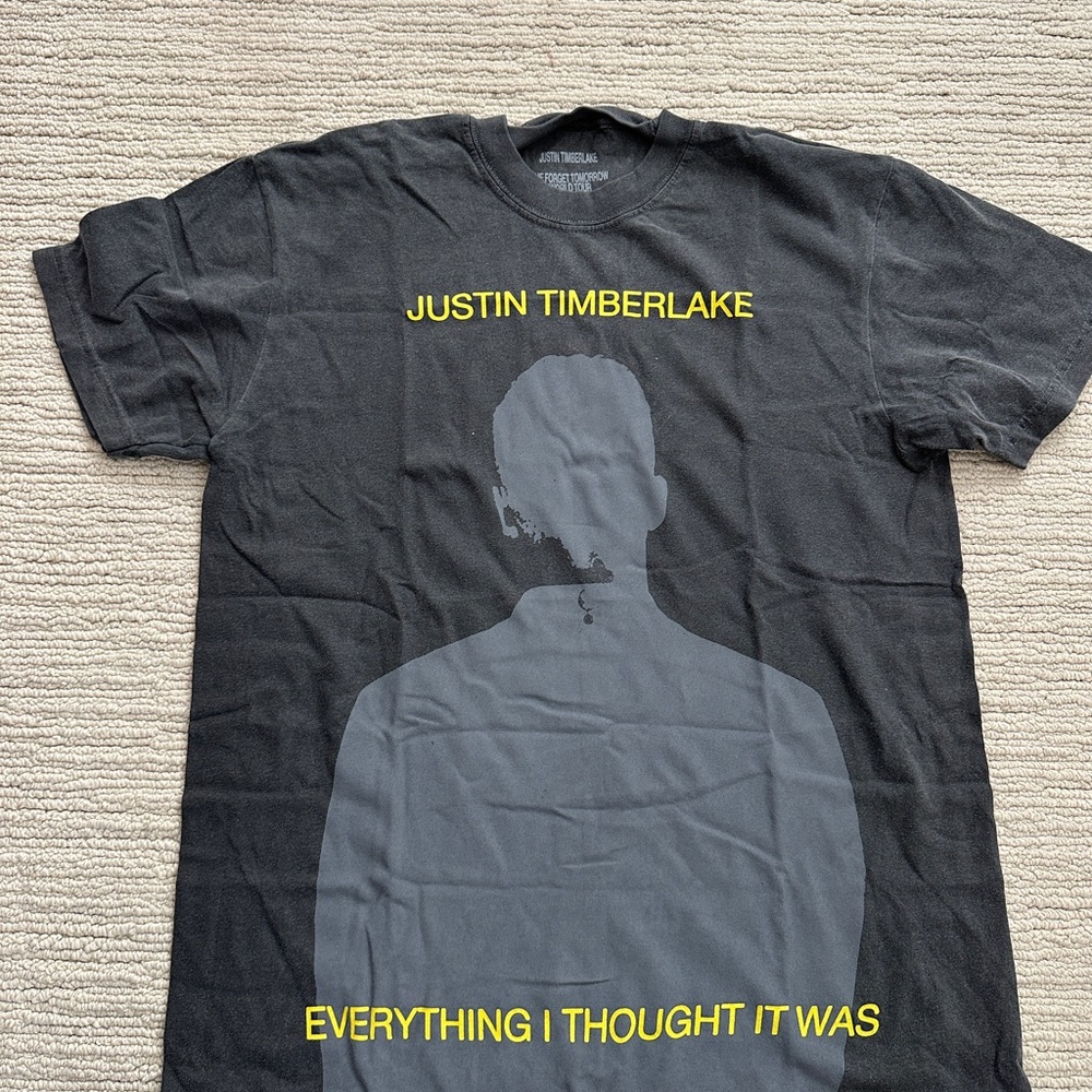 Justin Timberlake Black Graphic T-Shirt